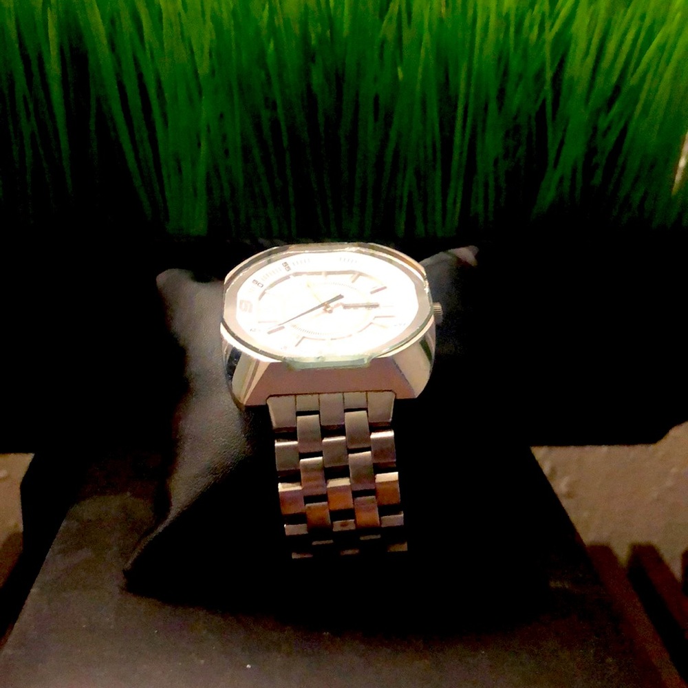 Men’s Diesel Big Daddy Watch Silver